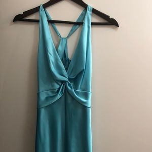Cache teal cocktail dress. Size 4.